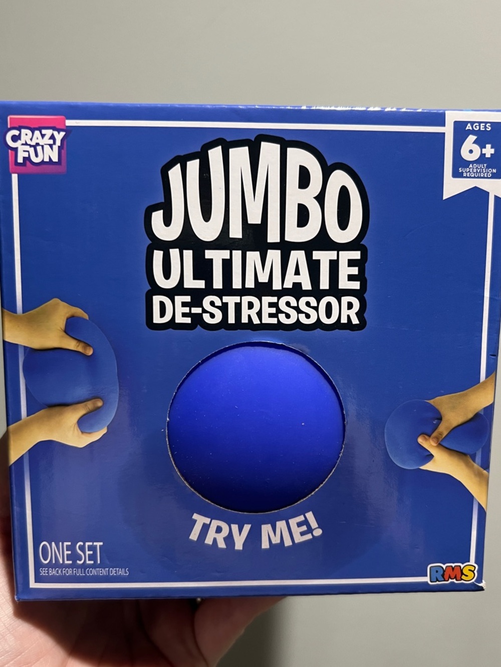Jumbo Ultimate De-Stressor - Blue